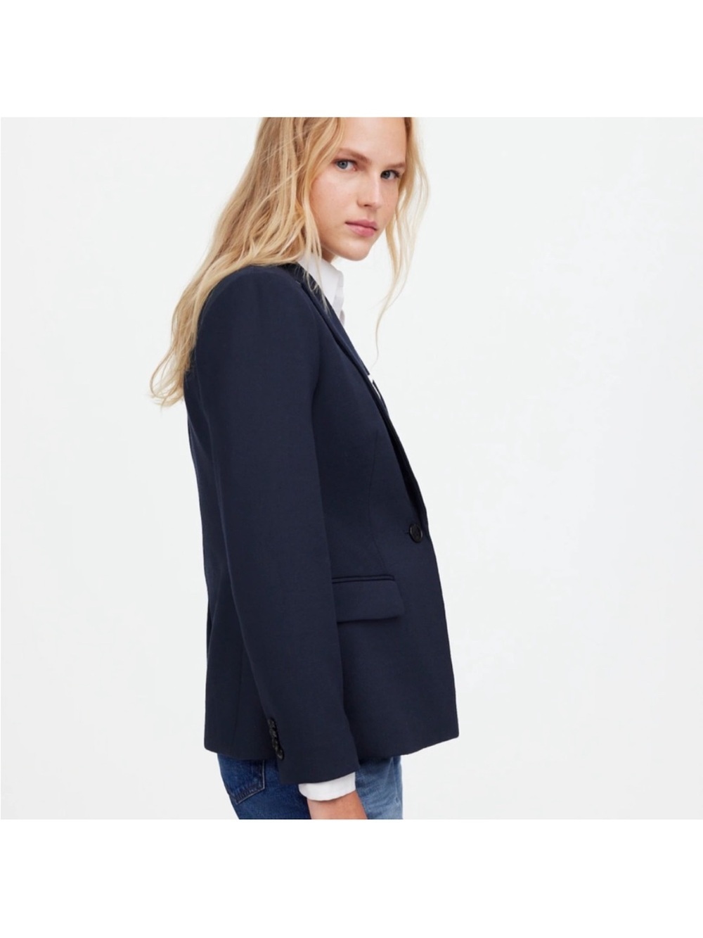 NWT MADEWELL Size 6 The Alston Blazer in Deep Navy $218 NS390 - Picture 5 of 9